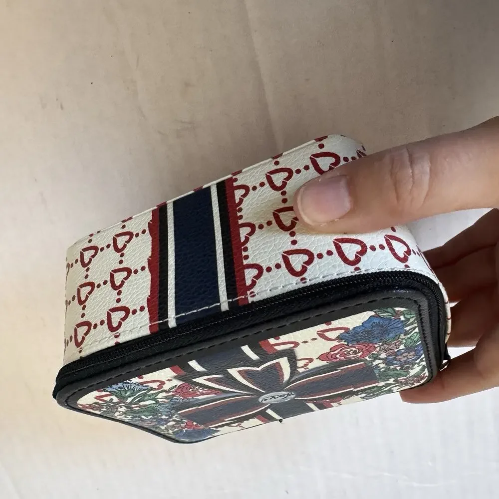 Brighton BE YOUR KIND OF BEAUTIFUL! Soft Case Travel Zipper Jewelry Box Heart